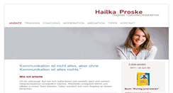 Desktop Screenshot of hailka-proske.de